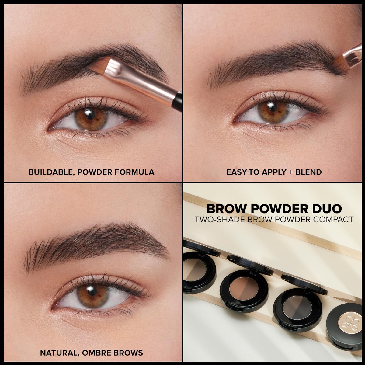 Anastasia Beverly Hills Brow Powder Duo - Dark Brown | Long-Lasting Eyebrow Color Avelisse