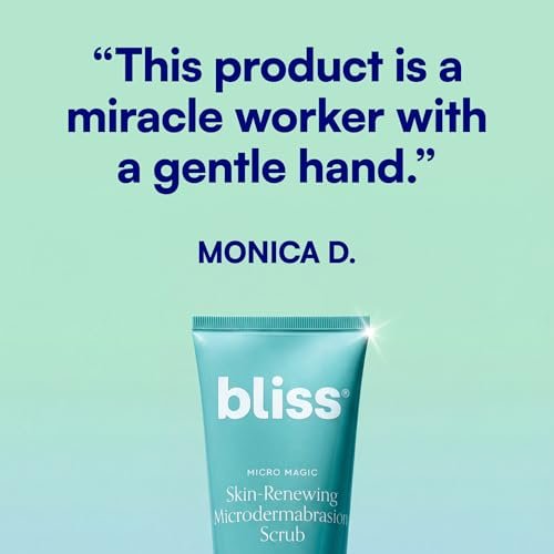 Bliss Micro Magic Skin-Renewing Microdermabrasion Scrub – Smoothing Volcanic Pumice & Purifying Kaolin Clay – Tightens Pores & Brightens Skin – 3.4 fl oz Avelisse