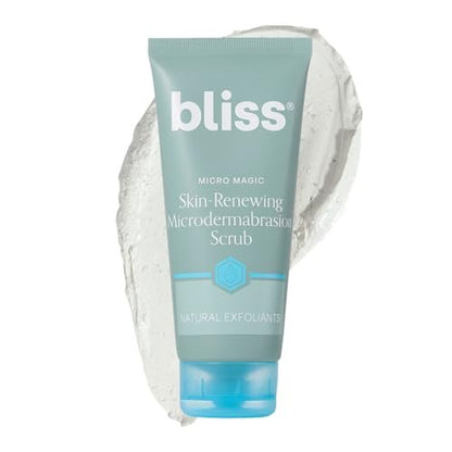 Bliss Micro Magic Skin-Renewing Microdermabrasion Scrub – Smoothing Volcanic Pumice & Purifying Kaolin Clay – Tightens Pores & Brightens Skin – 3.4 fl oz Avelisse