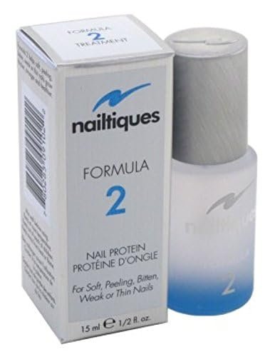 Nailtiques Formula 2 Protein Treatment for Weak, Peeling Nails - 0.5 oz (Pack of 3) Avelisse