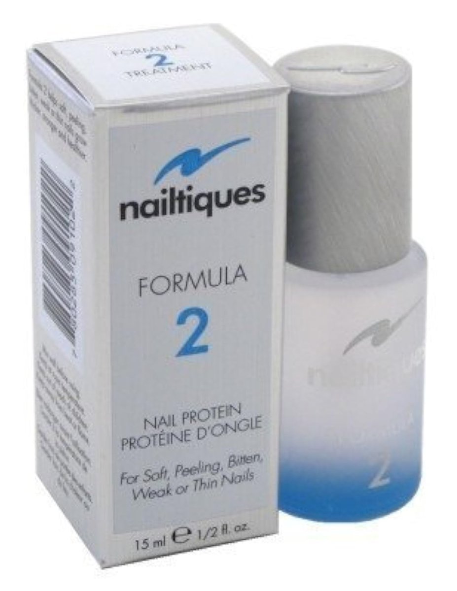 Nailtiques Formula 2 Protein Treatment for Weak, Peeling Nails - 0.5 oz (Pack of 3) Avelisse