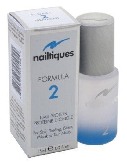 Nailtiques Formula 2 Protein Treatment for Weak, Peeling Nails - 0.5 oz (Pack of 3) Avelisse