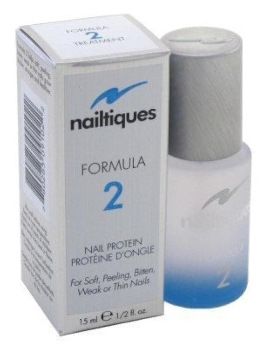 Nailtiques Formula 2 Protein Treatment for Weak, Peeling Nails - 0.5 oz (Pack of 3) Avelisse
