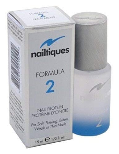 Nailtiques Formula 2 Protein Treatment for Weak, Peeling Nails - 0.5 oz (Pack of 3) Avelisse
