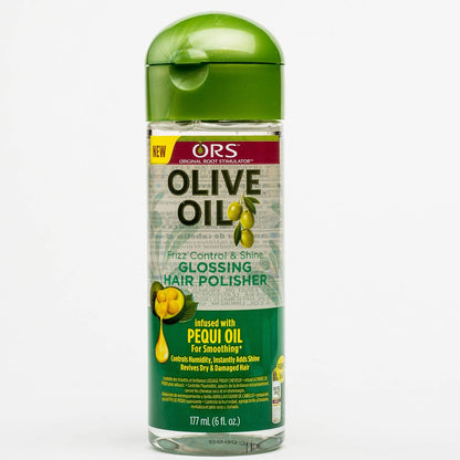 ORS Olive Oil Frizz Control & Shine Glossing Polisher - 6 oz (3 Pack) for Silky, Manageable Hair