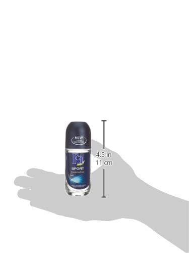 Fa Deodorant Sport Roll-On 1.7 oz (50ml) - 3 Pack | Long-Lasting Freshness