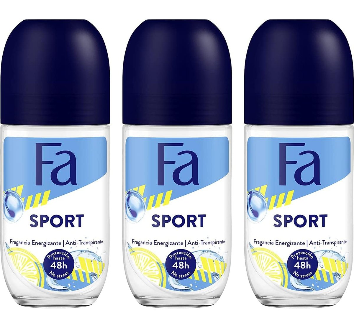 Fa Deodorant Sport Roll-On 1.7 oz (50ml) - 3 Pack | Long-Lasting Freshness - görsel 2
