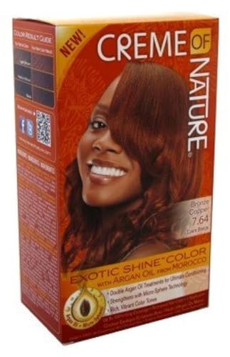 Creme of Nature Permanent Hair Color #7.64 Bronze Copper Exotic Shine (3 Pack) - görsel 4