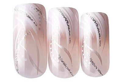 Goldfinger Gel Glam Design Nails - 3 Pack (24 Count) Press On Nails in Gold & Pink Avelisse