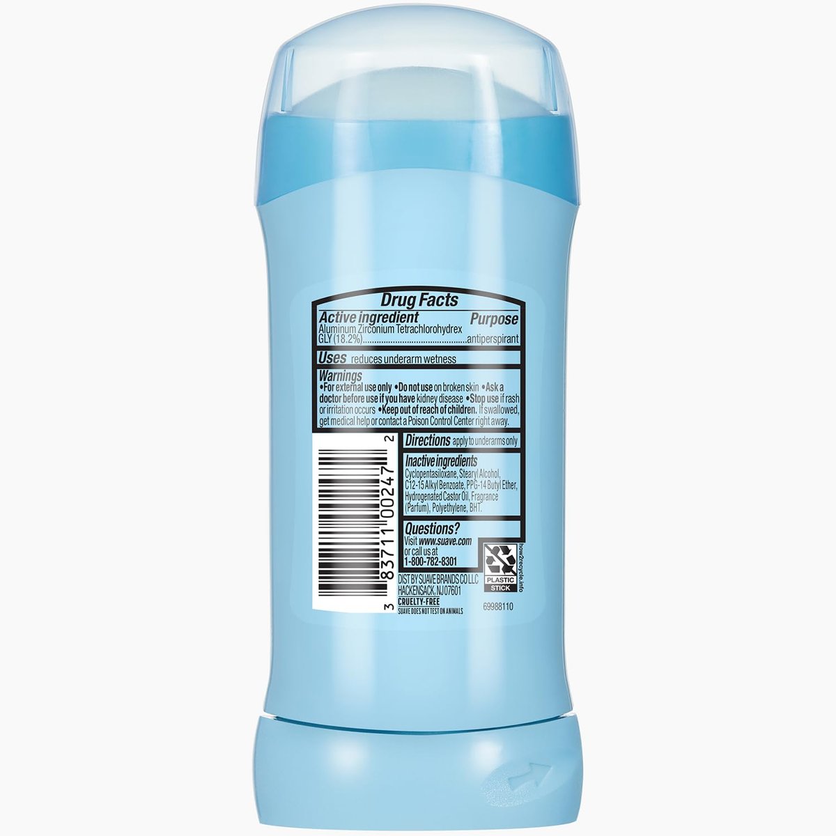 Suave Antiperspirant Deodorant for Women, Sweet Pea & Violet Invisible Solid, 3-Pack (2.6 oz each), Talc-Free Avelisse