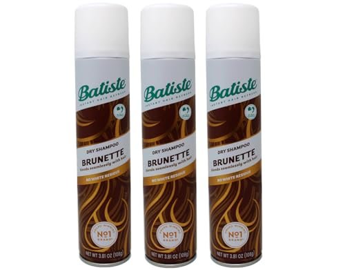 Batiste Dry Shampoo for Medium & Brunette Hair - Pack of 3 (6.73 Fl Oz Total) Avelisse