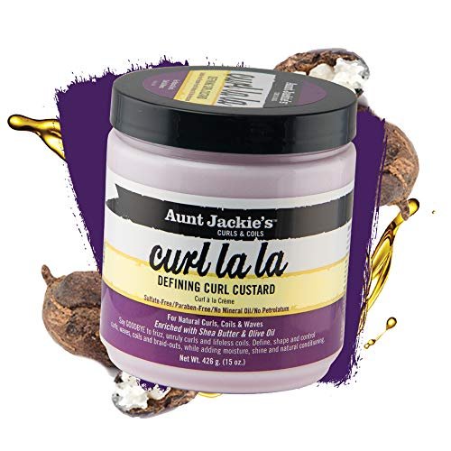Aunt Jackie's Curl La La Defining Custard for Curls, Coils & Waves - Enriched with Shea Butter and Olive Oil, 15 oz, 3 Pack Avelisse