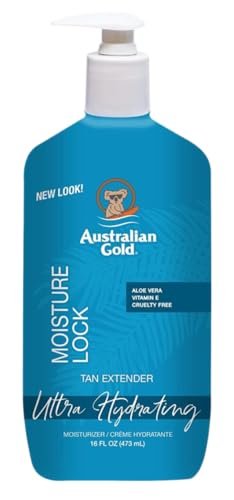 Australian Gold Moist Lock Tan Extender 16 oz Pump (Pack of 3) – After Sun Lotion for Long-Lasting Color Avelisse
