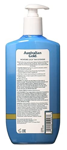 Australian Gold Moist Lock Tan Extender 16 Ounce Pump (473ml) - 6 Pack Avelisse