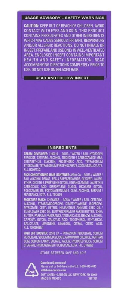 Dark & Lovely Color #396 Luminous Blonde (Pack of 3) - Permanent Hair Dye
