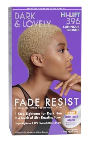 Dark & Lovely Color #396 Luminous Blonde (Pack of 3) - Permanent Hair Dye - görsel 1