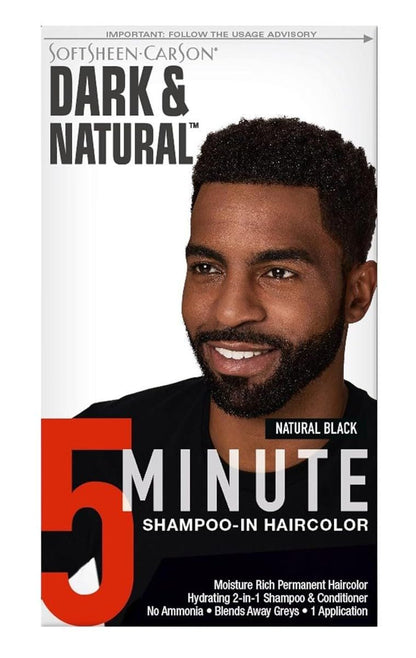 Dark & Natural Color Men Natural Black Hair Dye (3 Pack) - 4.02 Fl Oz Each Avelisse