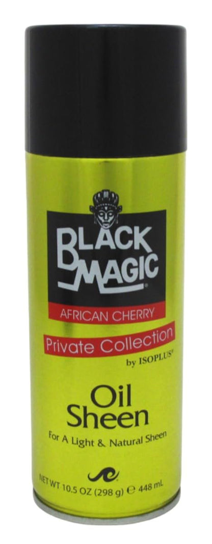 Black Magic Oil Sheen Cherry 10.5oz (3 Pack) - Moisturizing Hair Spray