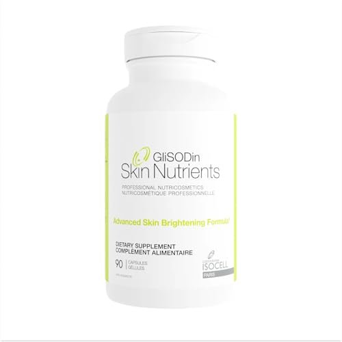 Glisodin Skin Nutrients Advanced Skin Brightening Formula – Brighter, Clearer, Firmer Complexion – Reduces Blemishes – 90 Capsules Avelisse