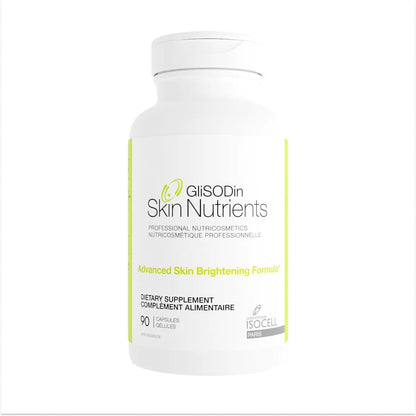 Glisodin Skin Nutrients Advanced Skin Brightening Formula – Brighter, Clearer, Firmer Complexion – Reduces Blemishes – 90 Capsules Avelisse