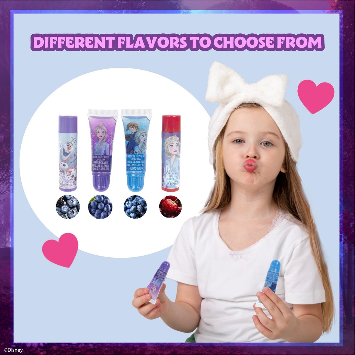 Disney Frozen Super Sparkly Cosmetic Beauty Makeup Set for Girls - 29 Piece Kit with Lip Gloss, Nail Stickers, Lip Balm, and More by Townley Girl Avelisse