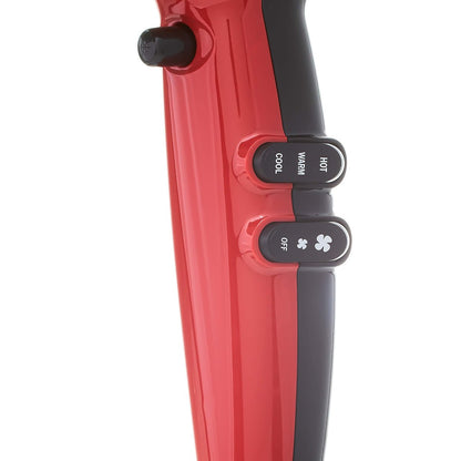 RED by Kiss Tourmaline Ceramic 2200W Professional Hair Dryer - Frizz-Free, 6 Heat Settings, Includes Extra Combs Avelisse