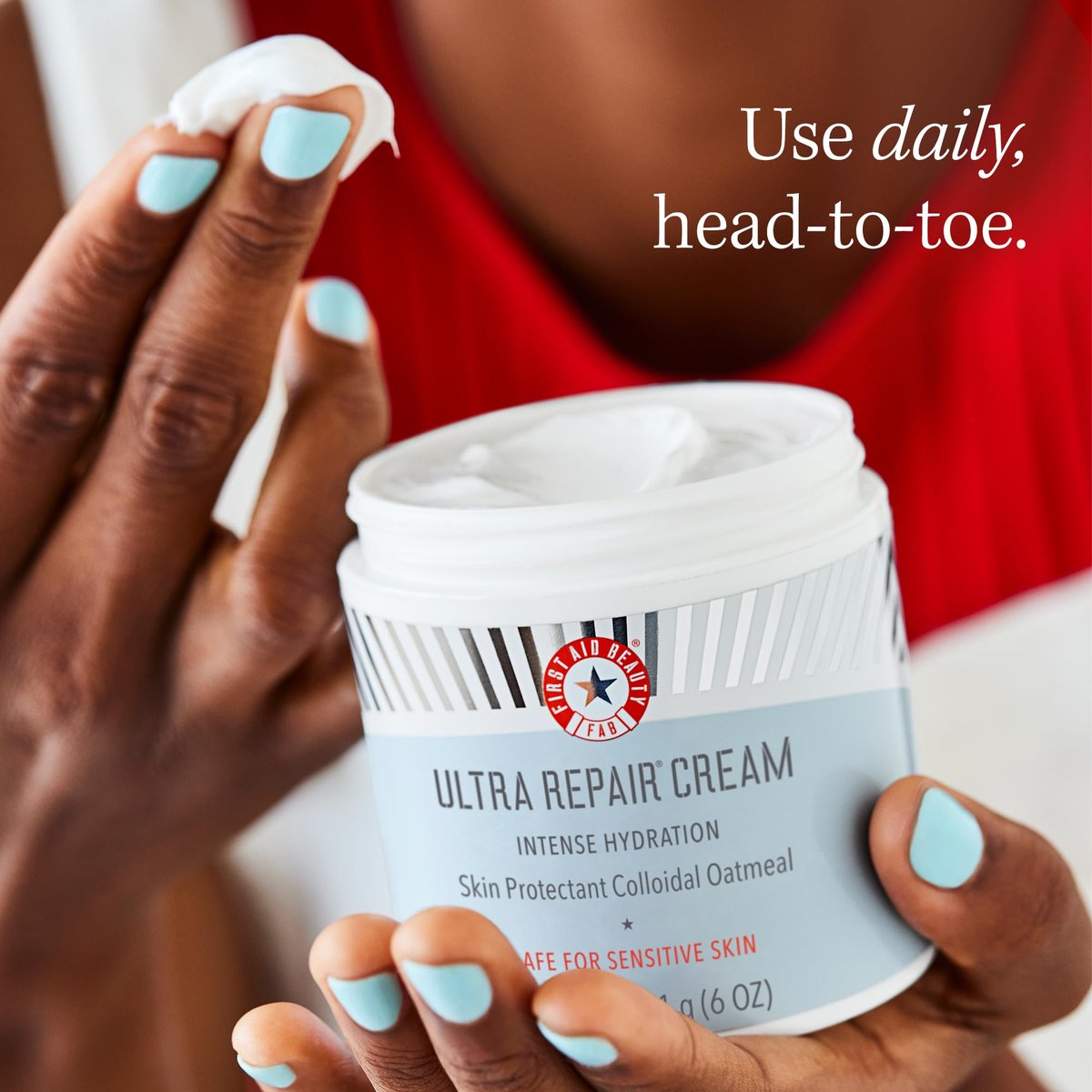First Aid Beauty Ultra Repair Cream - Intense Hydration Face & Body Moisturizer with Whipped Colloidal Oatmeal - Clinically Proven to Strengthen Skin Barrier in 7 Days - Helps Relieve Eczema, 1 oz - görsel 13