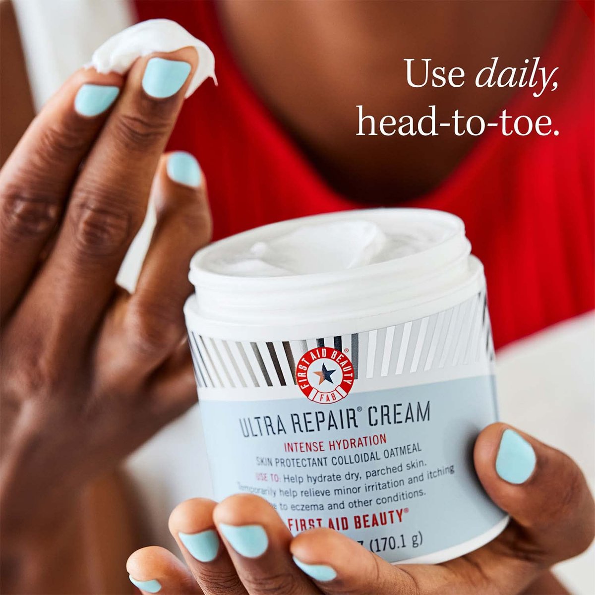 First Aid Beauty Ultra Repair Cream - Intense Hydration Face & Body Moisturizer with Whipped Colloidal Oatmeal - Clinically Proven to Strengthen Skin Barrier in 7 Days - Helps Relieve Eczema, 1 oz - görsel 7