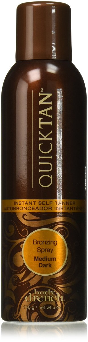 Body Drench Quick Tan Instant Self Tanning Spray, Medium Dark, 6 oz (Pack of 3) - Natural Sun-Kissed Glow Avelisse