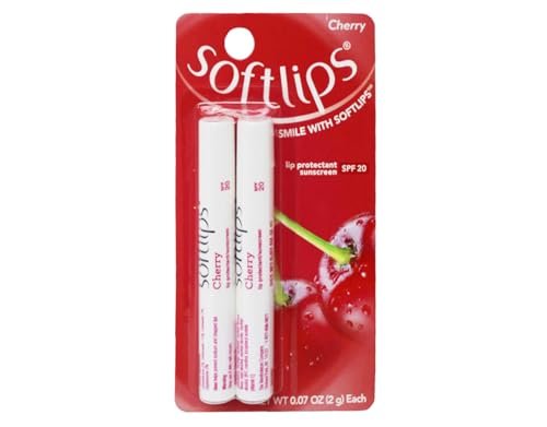 Softlips Lip Protectant/Sunscreen Value Pack Cherry Twinpack - SPF 20 Lip Balm - görsel 2