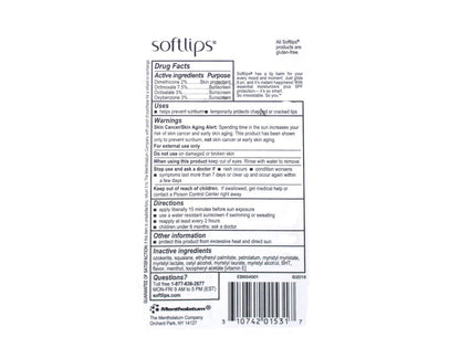 Softlips Lip Protectant/Sunscreen Value Pack Cherry Twinpack - SPF 20 Lip Balm