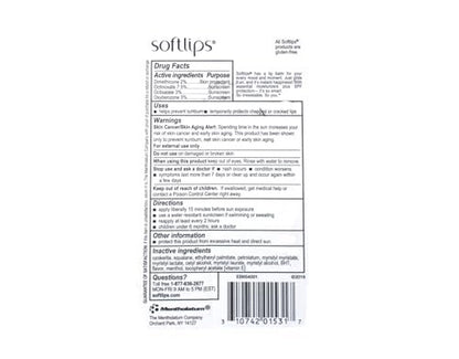 Softlips Lip Protectant/Sunscreen Value Pack Cherry Twinpack - SPF 20 Lip Balm