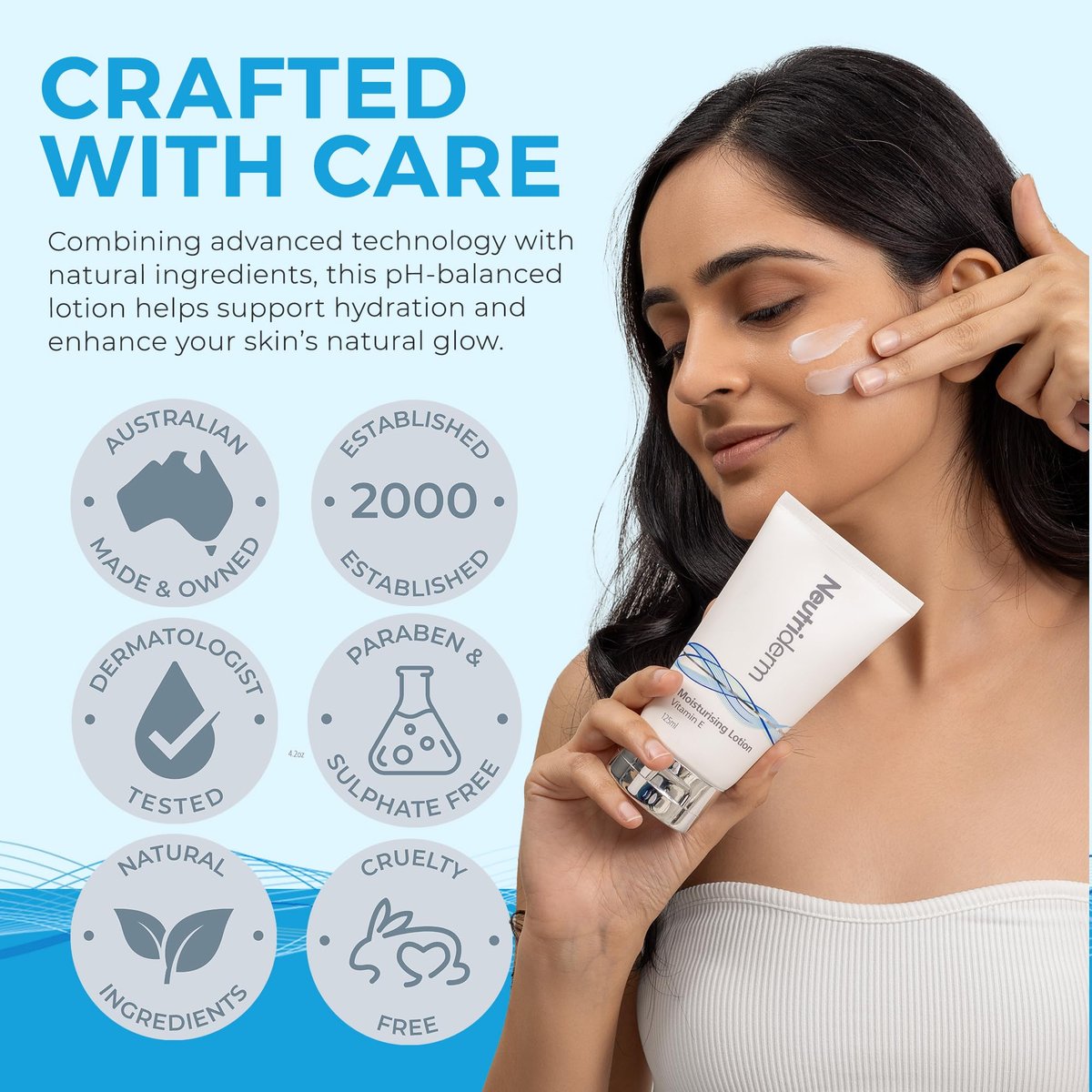 NEUTRIDERM Daily Face Moisturizer with Natural Vitamin E Cream - 48-Hour Hydration for Dry, Acne-Prone, Aging Skin - 4.2 oz Avelisse