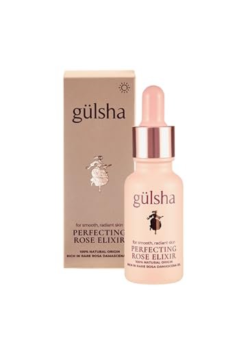 Gülsha Perfecting Rose Elixir – Rosa Damascena Essential Oil for Face, Nourishes & Revitalizes Dehydrated Skin, Increases Elasticity, 20 ml