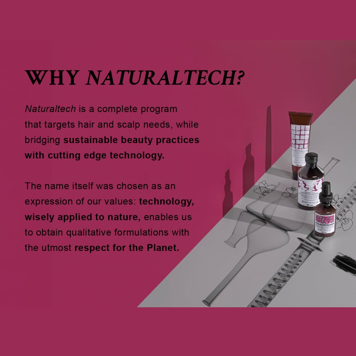 Davines Naturaltech Replumping Shampoo - Moisturizing Shampoo for Fine Hair, Adds Elasticity, 8.45 oz Avelisse