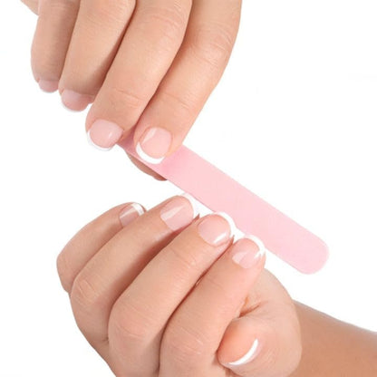Iridesi Professional Colorful Mini Finger Nail Files - Washable Emery Boards, 3-1/2 Inches, 12 Pack