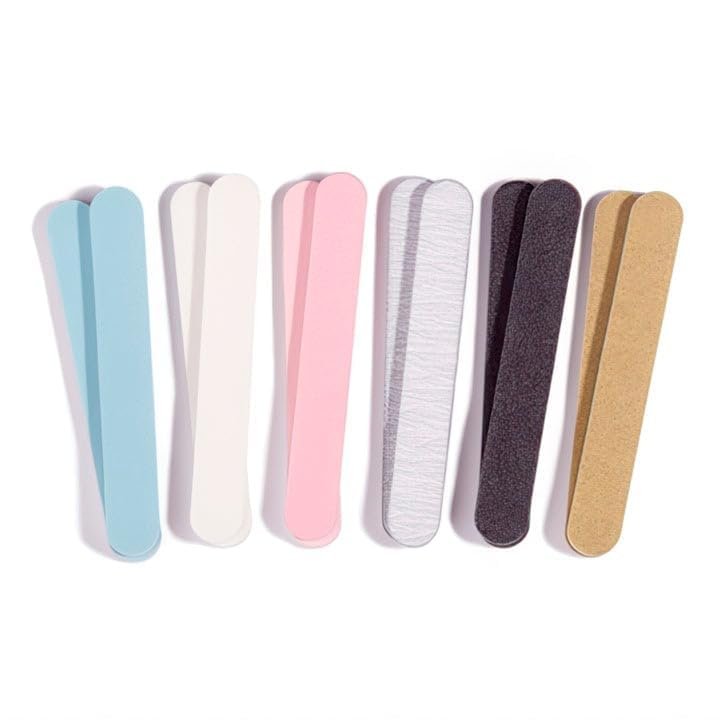 Iridesi Professional Colorful Mini Finger Nail Files - Washable Emery Boards, 3-1/2 Inches, 12 Pack - görsel 3