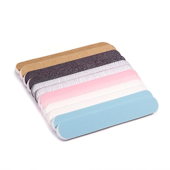Iridesi Professional Colorful Mini Finger Nail Files - Washable Emery Boards, 3-1/2 Inches, 12 Pack - görsel 4