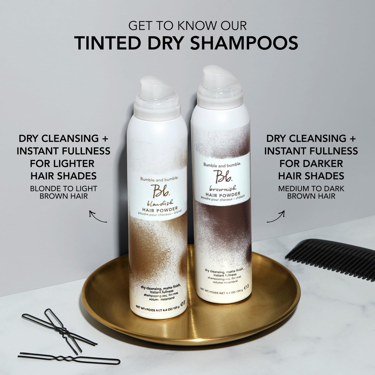 Bumble and bumble. Brownish Tinted Dry Shampoo - Adds Volume & Root Coverage, Brown Tint, 4.4 oz Avelisse
