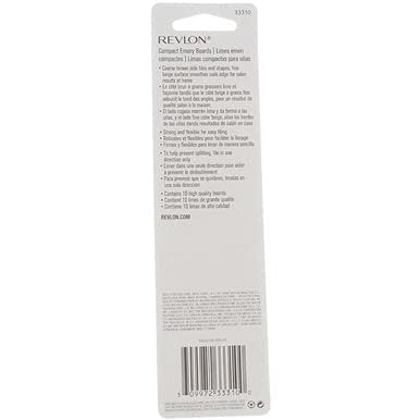 Revlon Compact Emery Boards (10 Count, Pack of 3) – Professional Nail Files for Smooth Shaping Avelisse