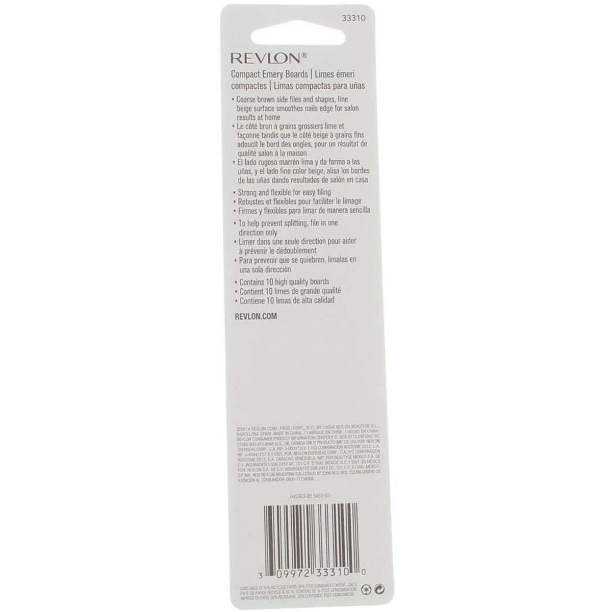Revlon Compact Emery Board Nail Files - 10 Count (Pack of 2) for Smooth, Natural-Looking Nails - görsel 6
