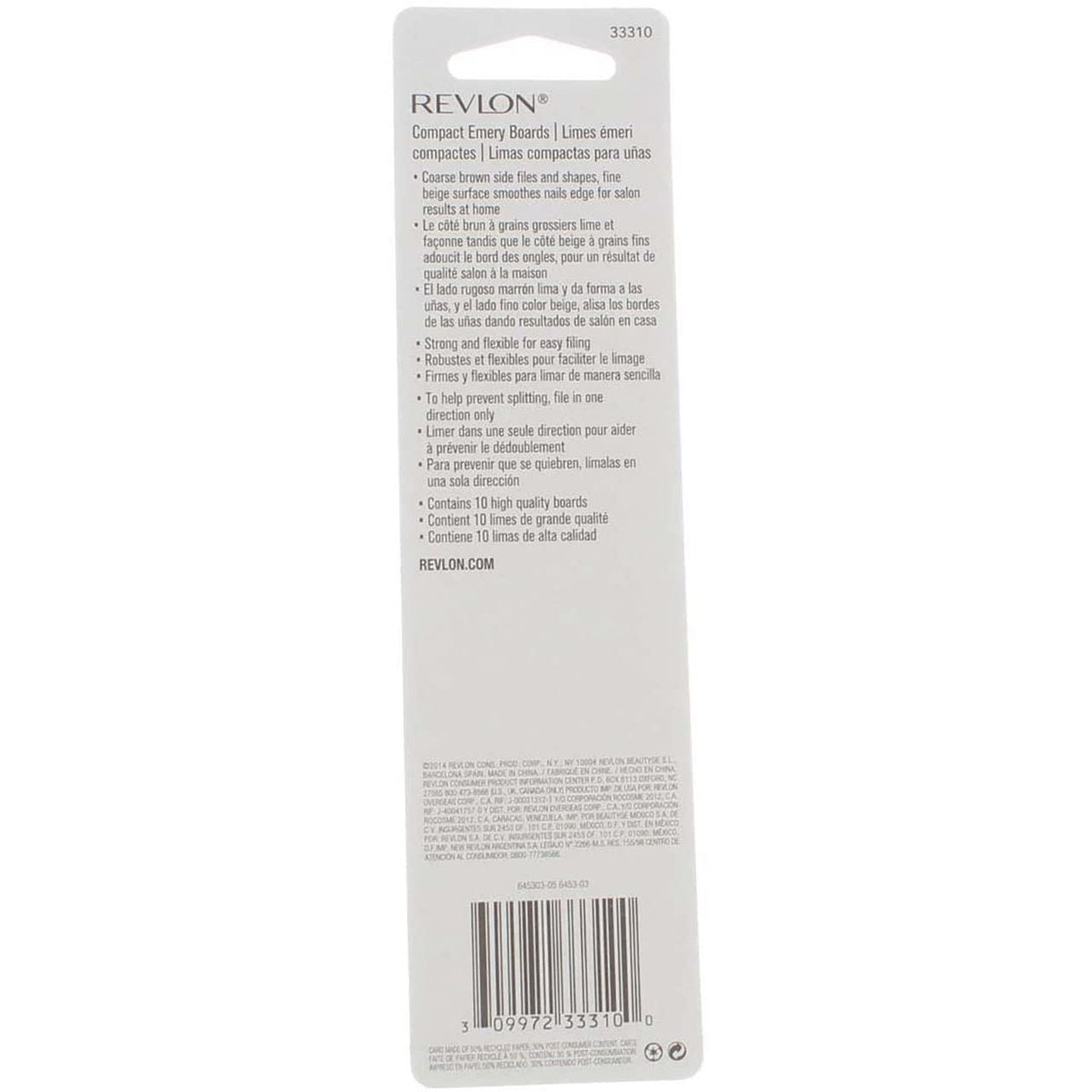 Revlon Compact Emery Board Nail Files - 10 Count (Pack of 2) for Smooth, Natural-Looking Nails - görsel 12
