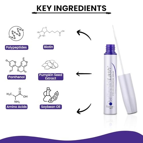 RapidLash Eyelash Enhancing Serum with HEXATEIN 1 Complex – Conditioning & Hydrating Lash Serum for Longer-Looking, Fuller and Thicker Appearing Lashes, 3 mL / 0.1 fl oz Avelisse