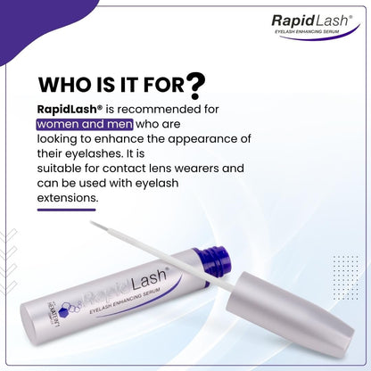 RapidLash Eyelash Enhancing Serum with HEXATEIN 1 Complex – Conditioning & Hydrating Lash Serum for Longer-Looking, Fuller and Thicker Appearing Lashes, 3 mL / 0.1 fl oz Avelisse
