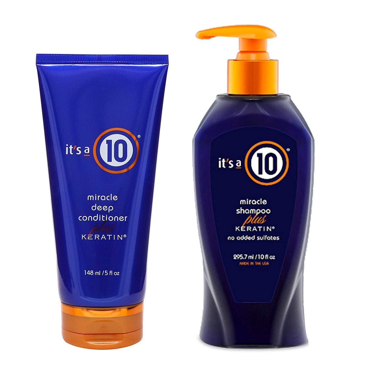 It's a 10 Haircare Shampoo & Deep Conditioner Duo with Keratin - 10 oz Shampoo & 5 oz Conditioner Avelisse