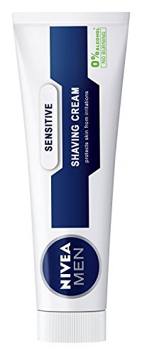 NIVEA MEN Sensitive Shaving Cream – 3.5 oz Tube, Soothing Formula for Sensitive Skin - görsel 4
