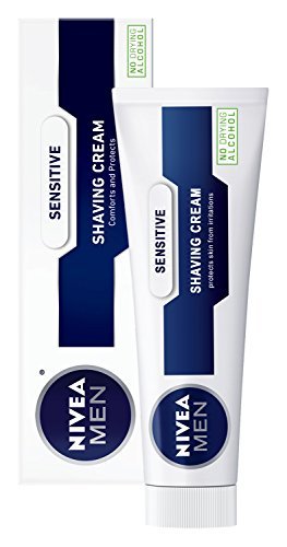 NIVEA MEN Sensitive Shaving Cream – 3.5 oz Tube, Soothing Formula for Sensitive Skin