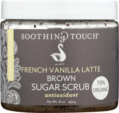 Soothing Touch French Vanilla Latte Organic Brown Sugar Scrub - 16 oz