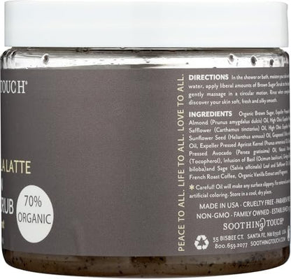 Soothing Touch French Vanilla Latte Organic Brown Sugar Scrub - 16 oz
