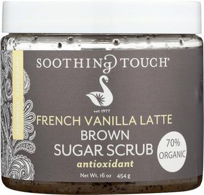 Soothing Touch French Vanilla Latte Organic Brown Sugar Scrub - 16 oz